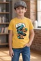 Unisex Dino Eatem Graphic Print Tshirt
