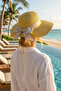 Women's Wide Brim Straw Uv Protection Summer Hat - 2