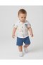 Dar Kalip! Boy's Linen Shirt Summer Set, 2-3-4-5 Years Old Linen Shirt and Shorts Set