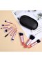 10-Piece Travel Makeup Brush Set with Pouch – Compact, Full Function Cosmetic Kit for Women - 7