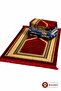10 Pieces Velvet Spinger Prayer Mats 400 Grams Mixed Color Prayer Mats - 5