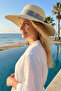 Women's Wide Brim Straw Uv Protection Summer Hat
