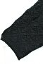 Round Neck Bat Sleeve Openwork Knitwear Sweater - Black - 5