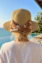 Women's Natural Straw Hat – Minimal Band Detail - 3