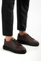 Men's Brown Sneaker Daily Comfortable Orthopedic Sole Lace-Up Sports Shoes - 4