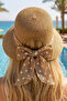 Women's Straw Hat – with Bow Accessory, Perfect for Daily Outfits - 3