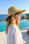 Natural Woven Casual Women's Hat - 2