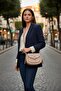 Women's Messenger Bag Quilted Patterned Double Zipper Shoulder Bag - 2