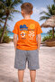 Boy's 2-Piece Set Comfortable Stylish Summer Shorts and T-Shirt Combination for Daily Use Comfortable Set - 2