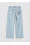 Wideleg Stone Embroidered Girls' Jean Pants - 5