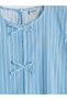 Two Mt Shop Quality Girls' Striped Dress with Bow Detail - 4