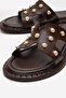 Women's Pearl Slippers Brown - 3