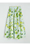 Poplin Pleated Skirt with Elastic Waist - 2