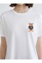 Crew Neck Bear Teddy Printed Women's T-Shirt (S6) - 4