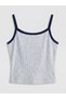Vizyon New Season Rope Strap California Printed Women's Crop Top - 6