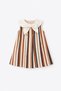 Pleated White Collar Dress - 3