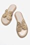 Women's Pearl Slippers Beige - 5