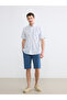 White Regular Fit Striped Dobby Men's Shirt from Giyçık Store - 2