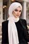 شال فستان سهرة جاهز بتصميم أبيض لامع - 2