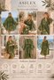 Oversize Muslin Kimono, Kaftan Women's 100% Cotton Beach and Resort Wear, Handmade Custom Design - 6