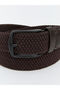 Nevavm Men's Belt with Knitted Pattern - 4