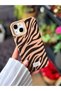 Flexible Silicone Case with Zebra Design Compatible with iPhone 15 - 14 and 13