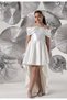 Girl's Satin Tailored Evening Dress with Shoulder Detail for Special Occasions & Events_Mnvs902