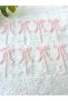 Pink Ribbon Bow Cupcake Toothpick - Girl's Birthday, Babyshower, Bachelorette Table Cake Decoration - 8