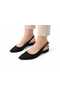 Women's Shiny Patterned Slingback Ballerina Shoes Pointed Toe Casual & Stylish Shoes - 4