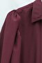 Balloon Cuff Short Poplin Shirt - Burgundy - 6