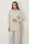 Striped Shirt Collar Tunic 46358 - 2