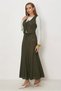 Linen Suit with Skirt 46418 - 3