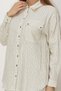 Striped Shirt Collar Tunic 46358 - 3