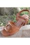 26022127Y Women's Genuine Leather Summer Heeled Classic Shoes - 6