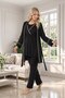 New Season Black Double-Breasted Collar Short Sleeve Summer Special Design Maternity Pajama Set - 3