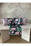 Water Lily Flower Patterned, 5-Piece Combination Pillowcase and Runner Set - 2