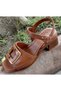 26022127Y Women's Genuine Leather Summer Heeled Classic Shoes