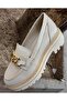 2411533 Women's Thick Soled Genuine Leather Loafer Shoes - 3