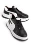 Men's Black Premium Polyurethane Lightweight Orthopedic Stitched Sole Daily Sports Walking Shoes Sneakers - 5