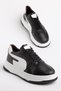 Men's Black Premium Polyurethane Lightweight Orthopedic Stitched Sole Daily Sports Walking Shoes Sneakers - 6