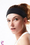 Men's Women's Sports Hair Band Anti-Slip Form Black - Sweat Absorbent Fitness Yoga Tennis Athlete Bandana Buckle - 2