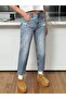 Women's High Waist Mom Jeans Pants 100% Cotton No Stretch - 4