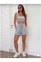 2-Pack Women's (Black-Grey) Basic Summer Shorts Set - Comfortable Fit Above the Knee, 2-Pack Economical Package - 6