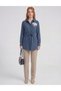 Sequin Embroidered Modal Tunic Dark Navy Blue - 2