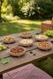6-Piece Footed Presentation Bowl Set |   Unbreakable Appetizer, Nuts, Snack & Dessert Serving Container |   Stylish and Durable |   Coffee - 7