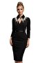 - Sümeyya 2589 2674 Handmade Black Mobile Collar with Hanging Pearl Embellishments - Beaded Choker Ko - 2