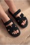 Women's Summer Stylish Sandals with Velcro Straps, Comfortable Sole, Daily Use Slippers