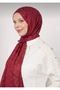 شال جاكار إيطالي بنقشة الفهد - لون الكرز - 2