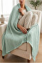 100% Cotton Natural Woven Tv Blanket - 160X180 cm Ultra Soft & Breathable - 2