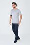 Navy Blue Tencel Fabric Summer Chino Men's Trousers - 4